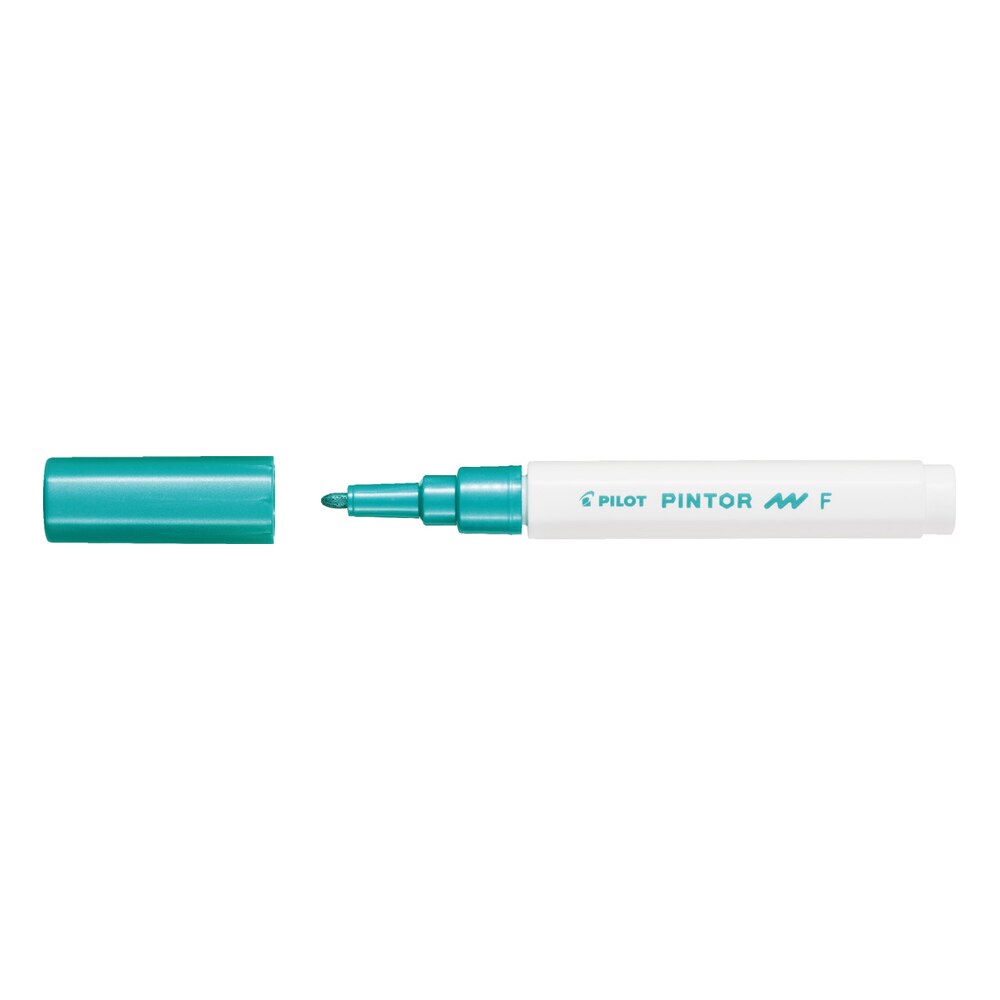 Marker cu vopsea Pilot Pintor Metalic, varf rotund, 1.0 mm, Verde