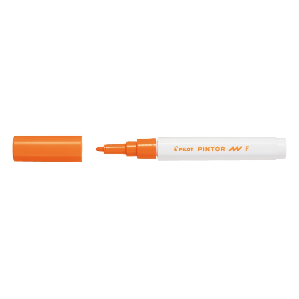 Marker cu vopsea Pilot Pintor, varf rotund, 1.0 mm, Orange