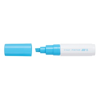 Marker cu vopsea Pilot Pintor Pastel, varf tesit, 8 mm, Bleu Marker cu vopsea Pilot Pintor Pastel, varf tesit, 8 mm, Bleu