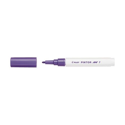 Marker cu vopsea Pilot Pintor, varf rotund, 1.0 mm, Violet
