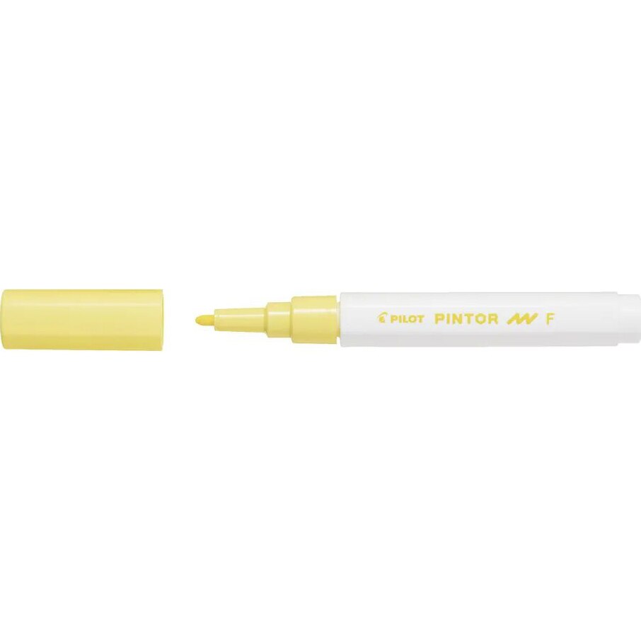 Marker cu vopsea Pilot Pintor Pastel, varf rotund, 1.0 mm, Galben