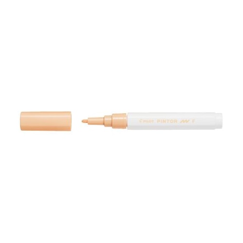 Marker cu vopsea Pilot Pintor, varf rotund, 1.0 mm, Orange pal