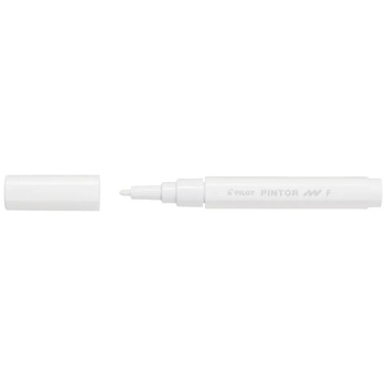 Marker cu vopsea Pilot Pintor Pastel, varf rotund, 1.0 mm, Alb Marker cu vopsea Pilot Pintor Pastel, varf rotund, 1.0 mm, Alb