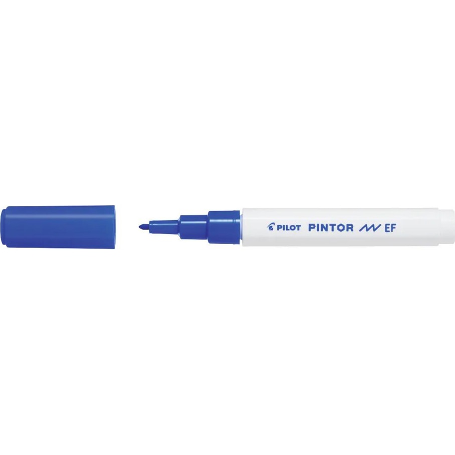 Marker cu vopsea Pilot Pintor, varf rotund, 0.7 mm, Albastru