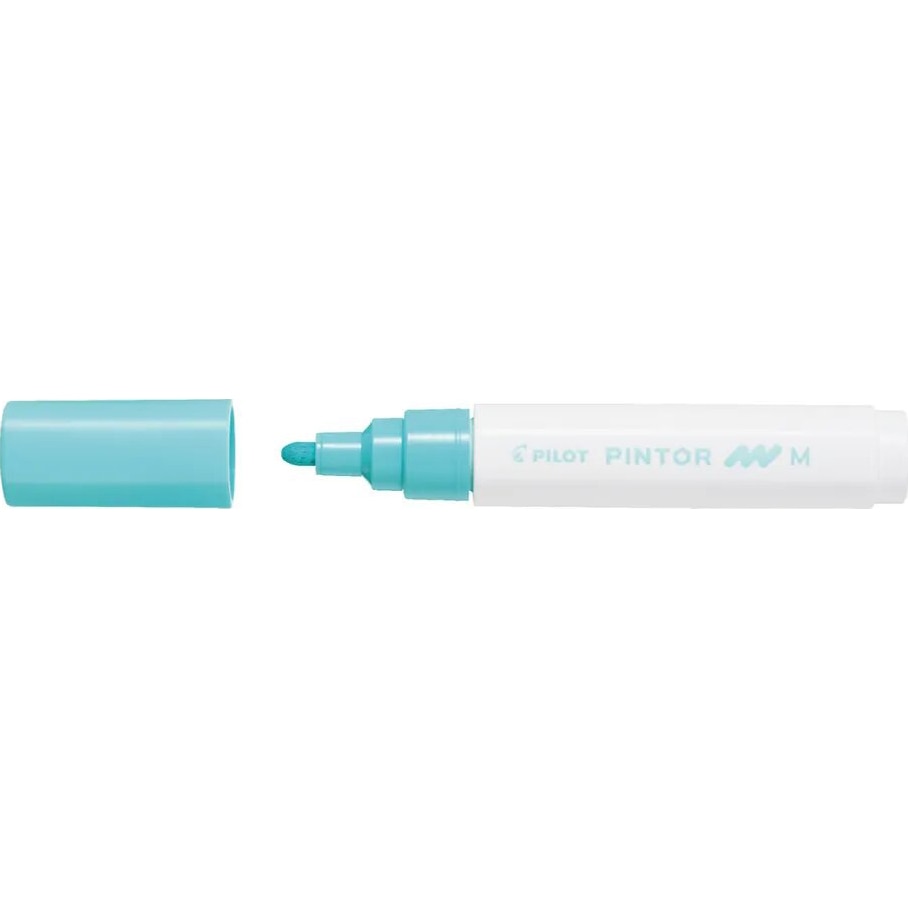 Marker cu vopsea Pilot Pintor Pastel, varf rotund, 1.4 mm, Verde