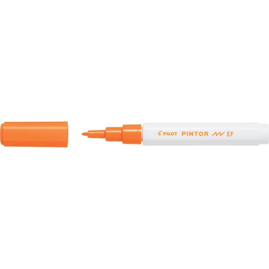 Marker cu vopsea Pilot Pintor, varf rotund, 0.7 mm, Orange