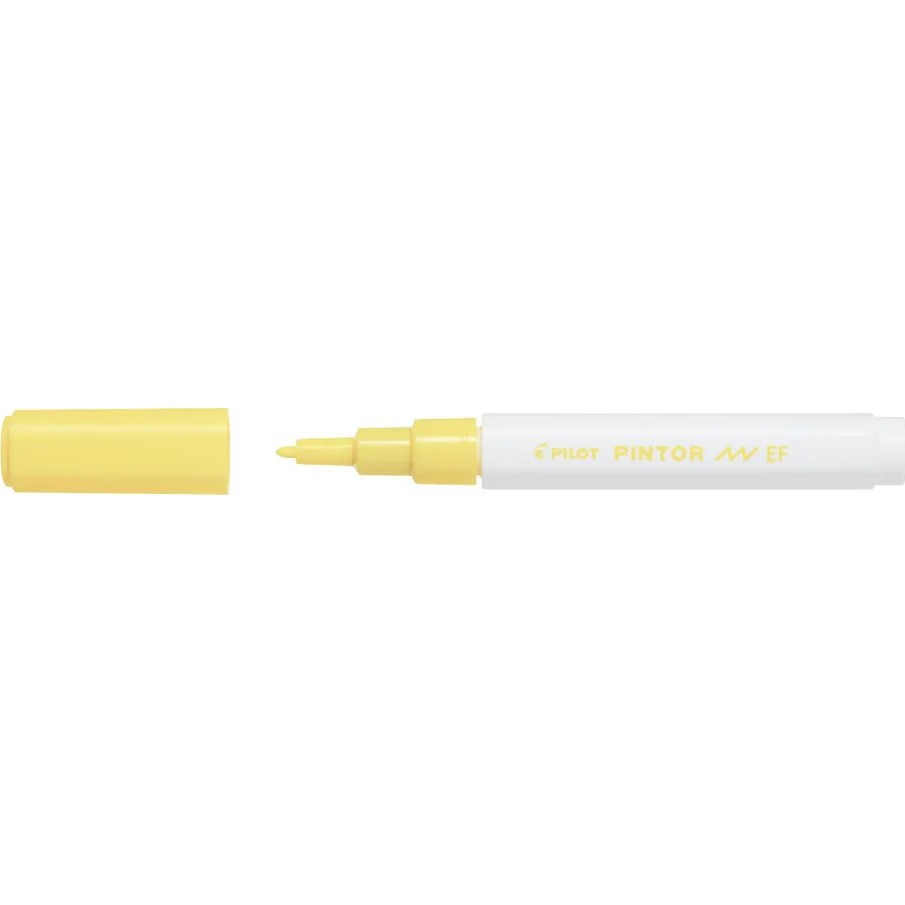 Marker cu vopsea Pilot Pintor, varf rotund, 0.7 mm, Galben