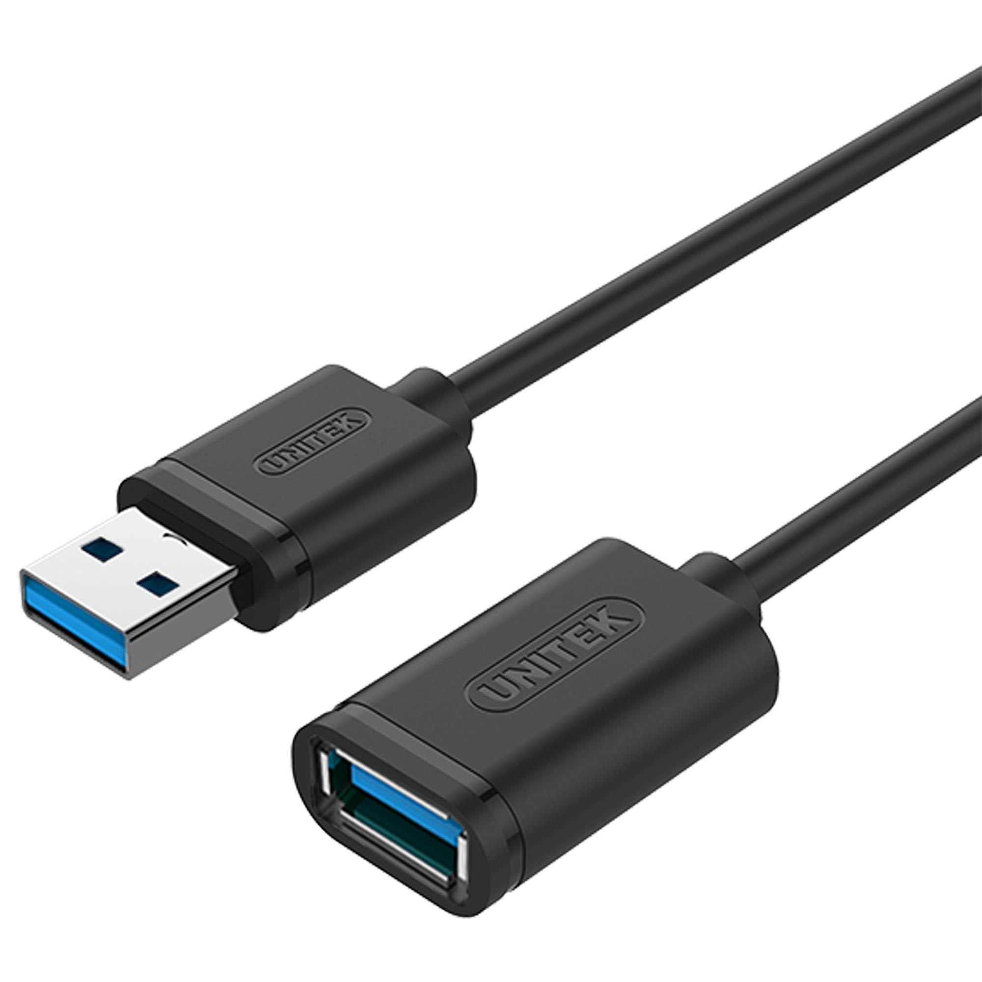 Cablu prelungitor , Unitek , Y C459GBK USB3.0 A tata / A mama , 2.0m , negru