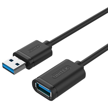 Cablu prelungitor , Unitek , Y C459GBK USB3.0 A tata / A mama , 2.0m , negru Cablu prelungitor , Unitek , Y C459GBK USB3.0 A tata / A mama , 2.0m , negru