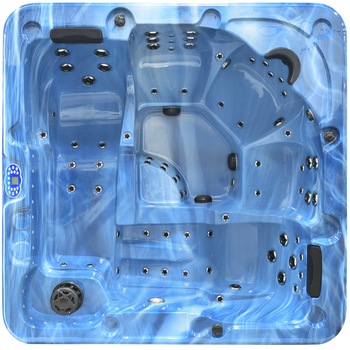 Minipiscina de exterior SPA-313A suprateran, albastru marin, fatada PVC maro inchis, 2200 x 2200 x 980 mm, capacitate: 5 persoane,acril sanitar antibacterian Minipiscina de exterior SPA-313A suprateran, albastru marin, fatada PVC maro inchis, 2200 x 2200 x 980 mm, capacitate: 5 persoane,acril sanitar antibacterian