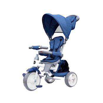 Tricicleta cu sezut reversibil Coccolle Evo, Albastru Tricicleta cu sezut reversibil Coccolle Evo, Albastru