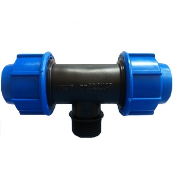 Teu compresiune cu filet exterior D25x3/4'' Teu compresiune cu filet exterior D25x3/4''