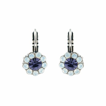Cercei placati cu Argint 925, Cristale, Flower Power by Roxannes - Mariana Jewellery, Mov/Alb Opal Cercei placati cu Argint 925, Cristale, Flower Power by Roxannes - Mariana Jewellery, Mov/Alb Opal