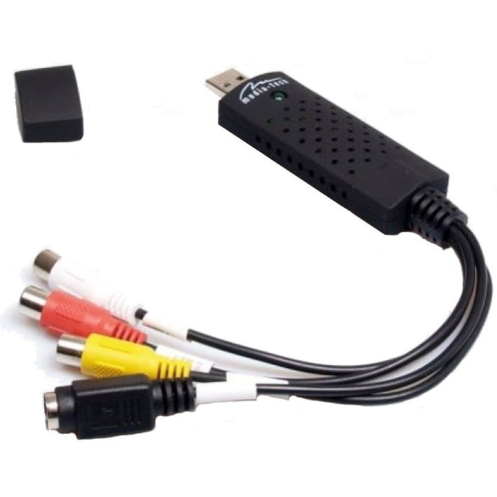 MT4169 VIDEO GRABBER Media-Tech Capture Board за аналогов VHS аудио / видео сигнал за улавяне и преобразуване, директно записване на DVD / VCD, публикуване в YouTube