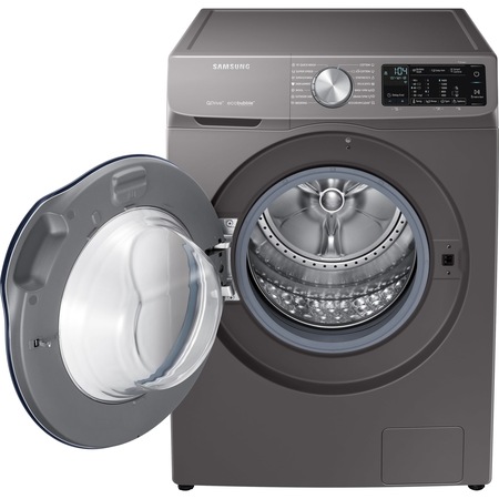 Masina de spalat rufe Samsung WW90M644OBX/LE, Quick Drive, Q-Drum, Q-rator, Eco Bubble, Smart Control, 9kg, 1400 rpm, 60 cm, Clasa A+++, Inox