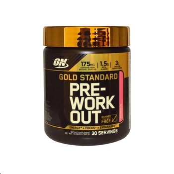 Supliment alimentar Optimum Nutrition Gold Standard Pre Workout, 330g, 30 serviri gust Fruit Punch Supliment alimentar Optimum Nutrition Gold Standard Pre Workout, 330g, 30 serviri gust Fruit Punch
