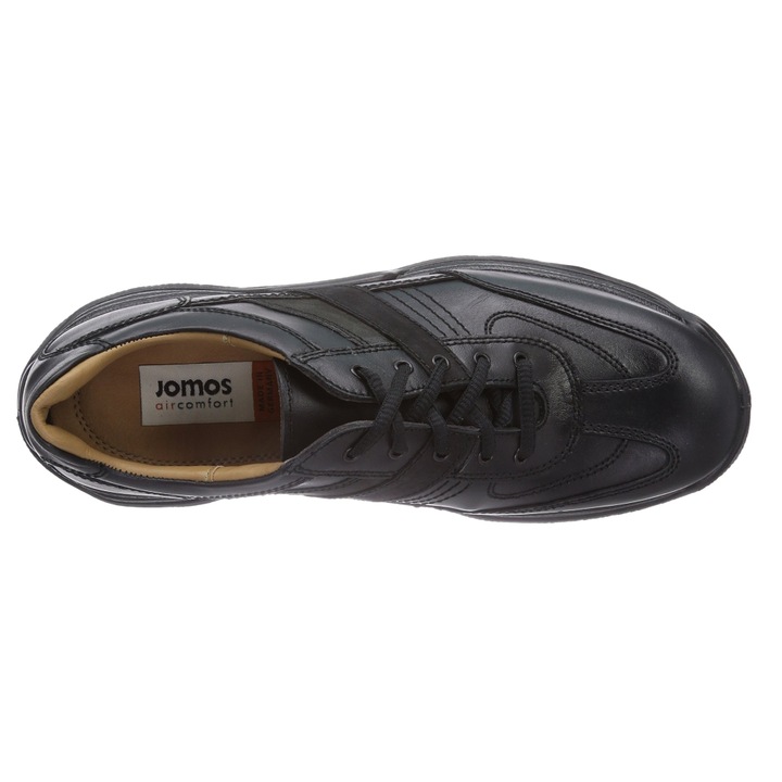Мъжки обувки Jomos Quattro Oxford 165260444 5-27-28, естествена кожа, Черен, Размер 44