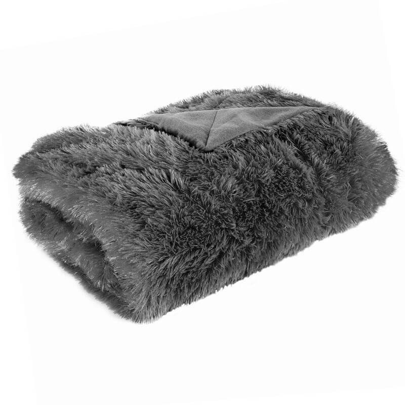 Patura Eurofirany, Tiffany, 150 x 200 cm, Poliester, Gri inchis