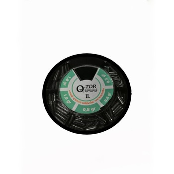 Set plumbi, Q-tor, diferite dimensiuni II, alice taiate, alungite, 0,3 - 1,8g Set plumbi, Q-tor, diferite dimensiuni II, alice taiate, alungite, 0,3 - 1,8g