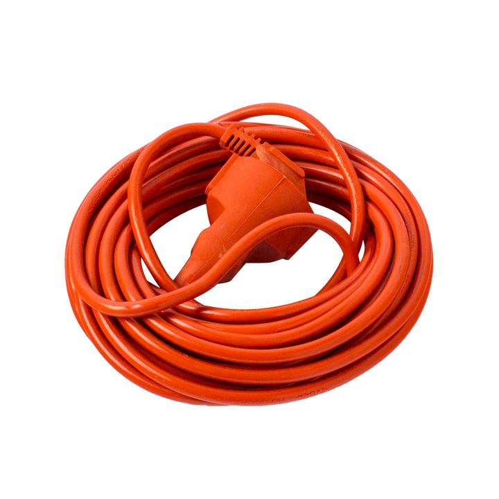 Удължителен кабел Strohm SM-PR-10, С щепсел и гнездо, Кабел H05VV-F 3x1.5mmp, 10 м, Orange