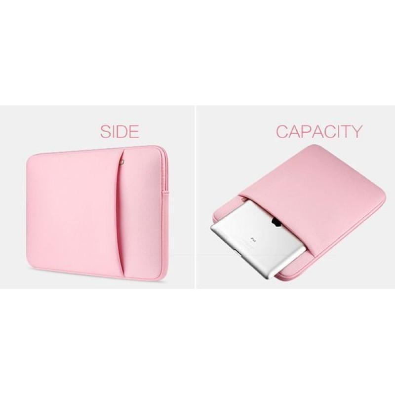 Servieta Tech-Protect Neopren pentru Laptop de 14 inch Roz