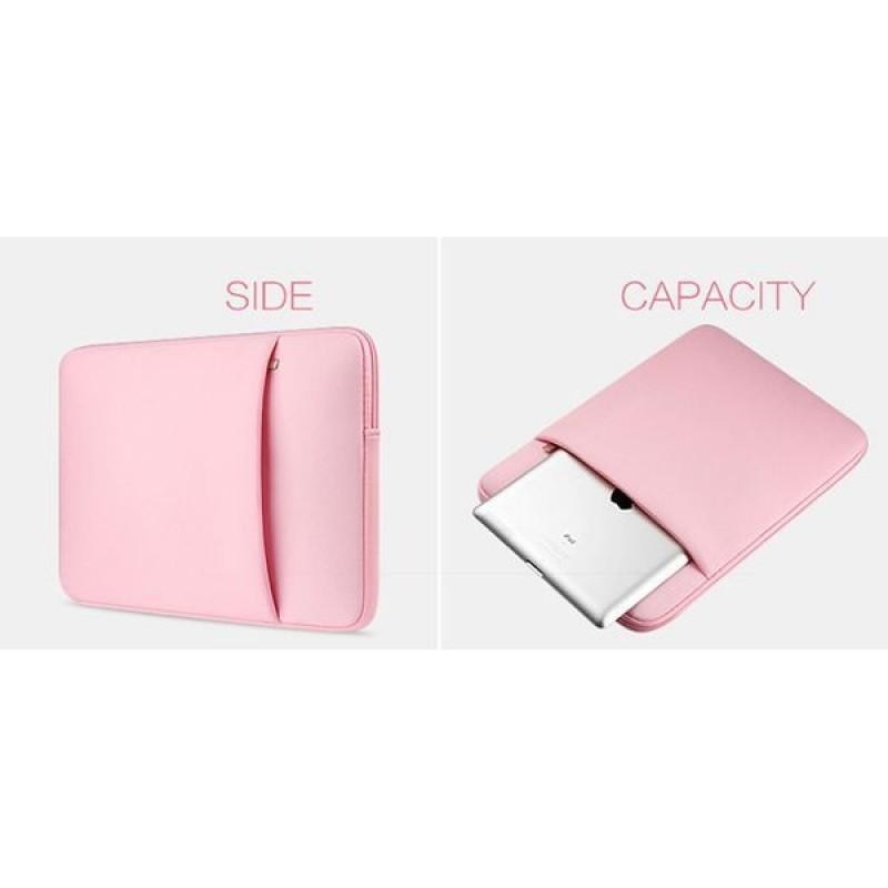 Servieta Tech-Protect Neopren pentru Laptop de 14 inch Roz