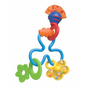 Jucarie Zornaitoare Twirly Whirl Rattle calmare dinti, Playgro Jucarie Zornaitoare Twirly Whirl Rattle calmare dinti, Playgro
