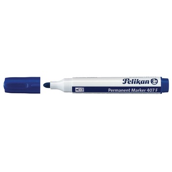 Marker permanent 407 cu varf rotund Pelikan Albastru Marker permanent 407 cu varf rotund Pelikan Albastru