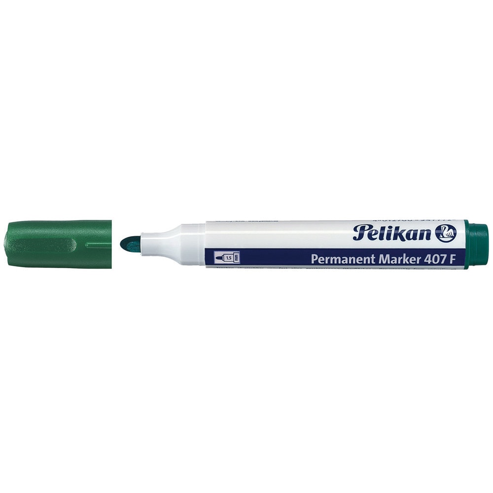 Marker permanent 407 cu varf rotund Pelikan Verde