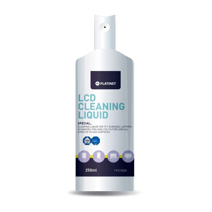Solutie curatat ecrane LCD/LED,250 ml 1 x Solutie curatare