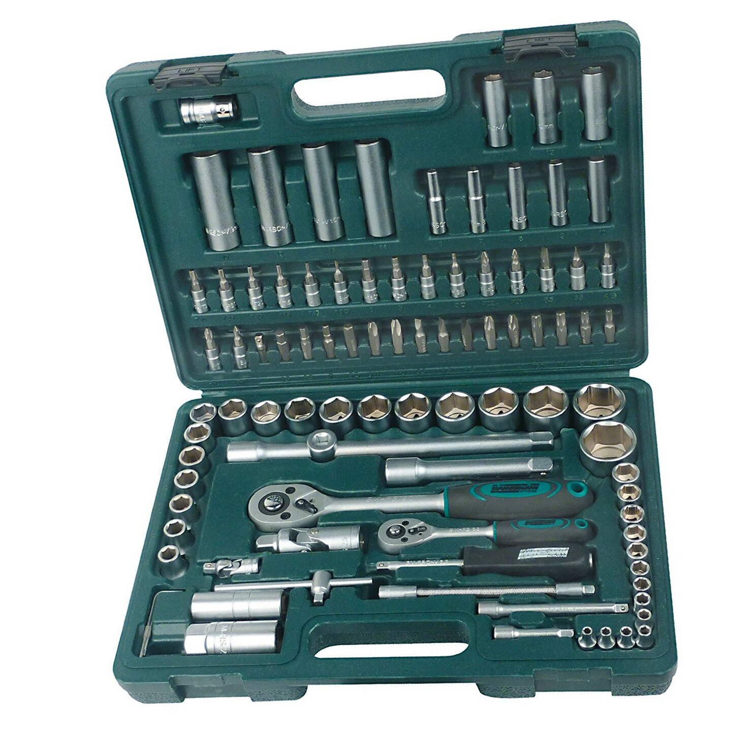 Set , trusa chei Tubulare si biti 94 de piese , case din plastic