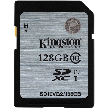 Card de memorie Kingston SDXC, 128GB, Class 10, UHS-I Card de memorie Kingston SDXC, 128GB, Class 10, UHS-I