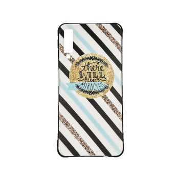 Husa de protectie din silicon Samsung A7 2018 design There Will Miracles Husa de protectie din silicon Samsung A7 2018 design There Will Miracles