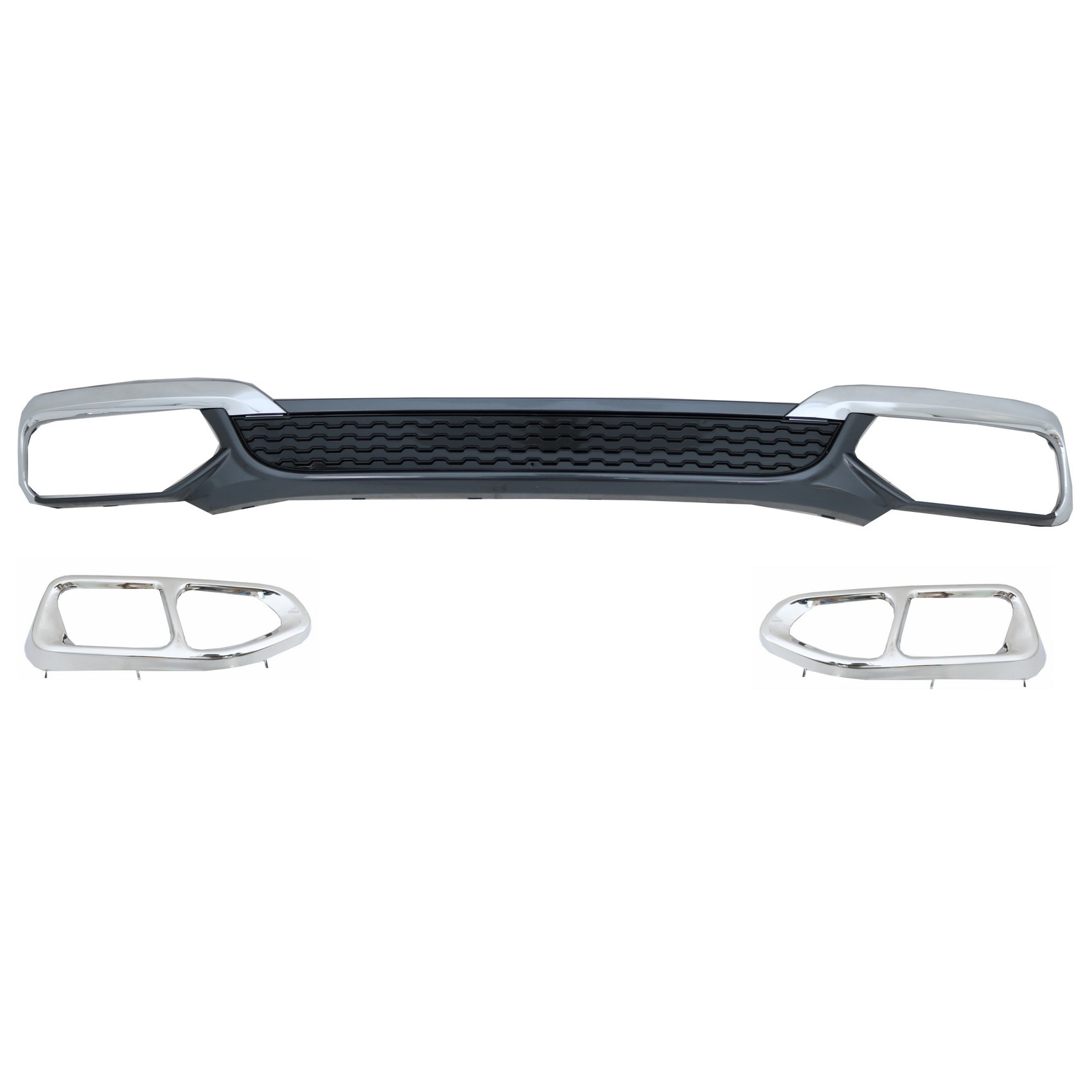 Difuzor Bara Spate Evacuare Dubla compatibil cu BMW 7 Series G11 G12 (2015-2019) Facelift M760Li Design