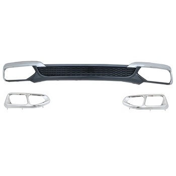 Difuzor Bara Spate Evacuare Dubla compatibil cu BMW 7 Series G11 G12 (2015-2019) Facelift M760Li Design Difuzor Bara Spate Evacuare Dubla compatibil cu BMW 7 Series G11 G12 (2015-2019) Facelift M760Li Design