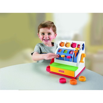 Set de joaca supermarket Fisher-Price®, casa de marcat, multicolor Set de joaca supermarket Fisher-Price®, casa de marcat, multicolor