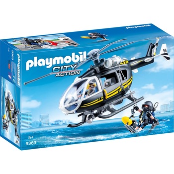 Playmobil City Action - Elicopterul echipei SWAT Playmobil City Action - Elicopterul echipei SWAT