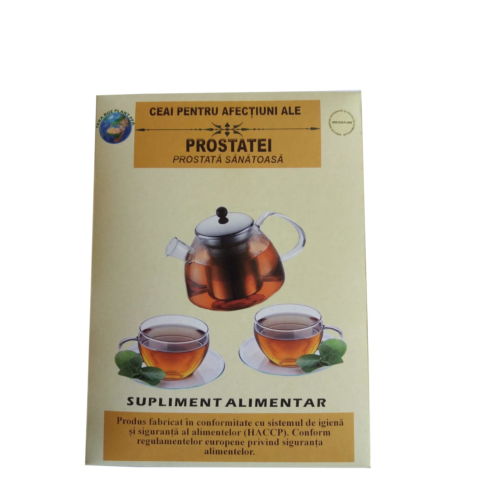 Ceai din plante Sănătatea prostatei, 50 g, Dacia Plant