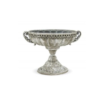 Amfora metalica, gri antichizat, dimensiune 26x31 cm Amfora metalica, gri antichizat, dimensiune 26x31 cm