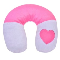 Perna de calatorie pentru copii, Zola®, alb cu roz, 20 cm