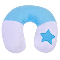 Perna de calatorie pentru copii, Zola®, alb cu albastru, 20 cm