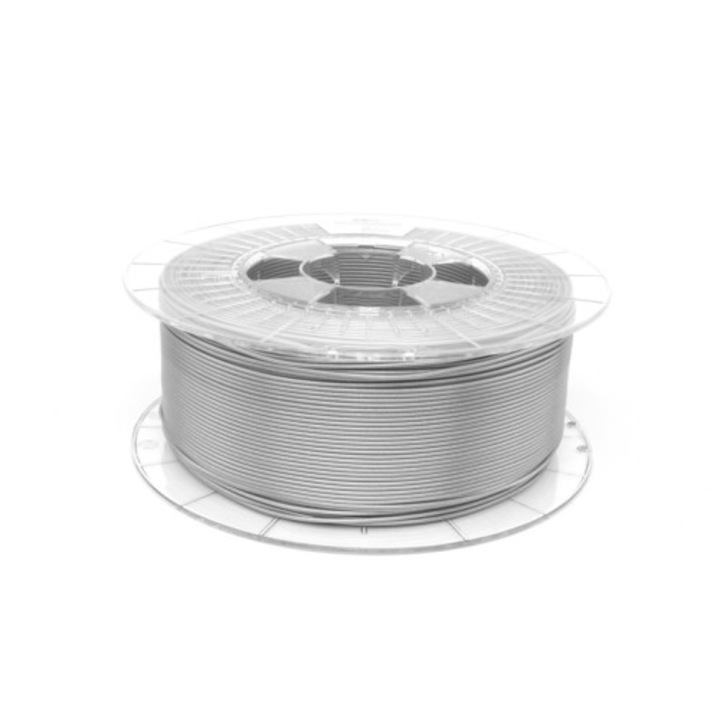 Fir de polietilena pentru imprimare 3D , Spectrum , PLA , 1.75 mm , 0.5 kg , argintiu metalizat
