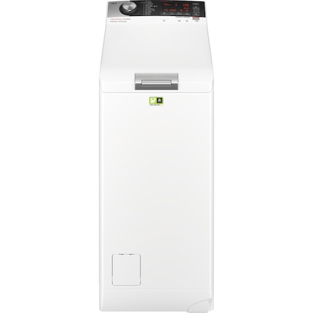 Masina de spalat rufe cu incarcare verticala AEG LTX7C373E, 7 kg, 1300 RPM, Tehnologie ProSteam, Motor Inverter, Display LCD, Iluminare Tambur, Clasa A+++, Alb