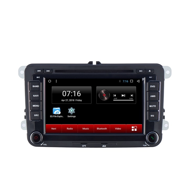 Навигация, Android 8.1, DVD, CD плеър, VW GOLF 5 6, Passat B6 B7 CC, Tiguan, Jetta, EOS, Polo Sharan, Waze, Интернет, 3G, 4G, Octa Core, IPS екран