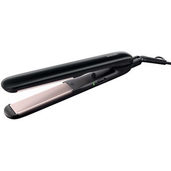 Placa de indreptat parul Philips Essential Care HP8321/00, Placi ceramice, Incalzire 60 secunde, 210 grade, Negru Placa de indreptat parul Philips Essential Care HP8321/00, Placi ceramice, Incalzire 60 secunde, 210 grade, Negru