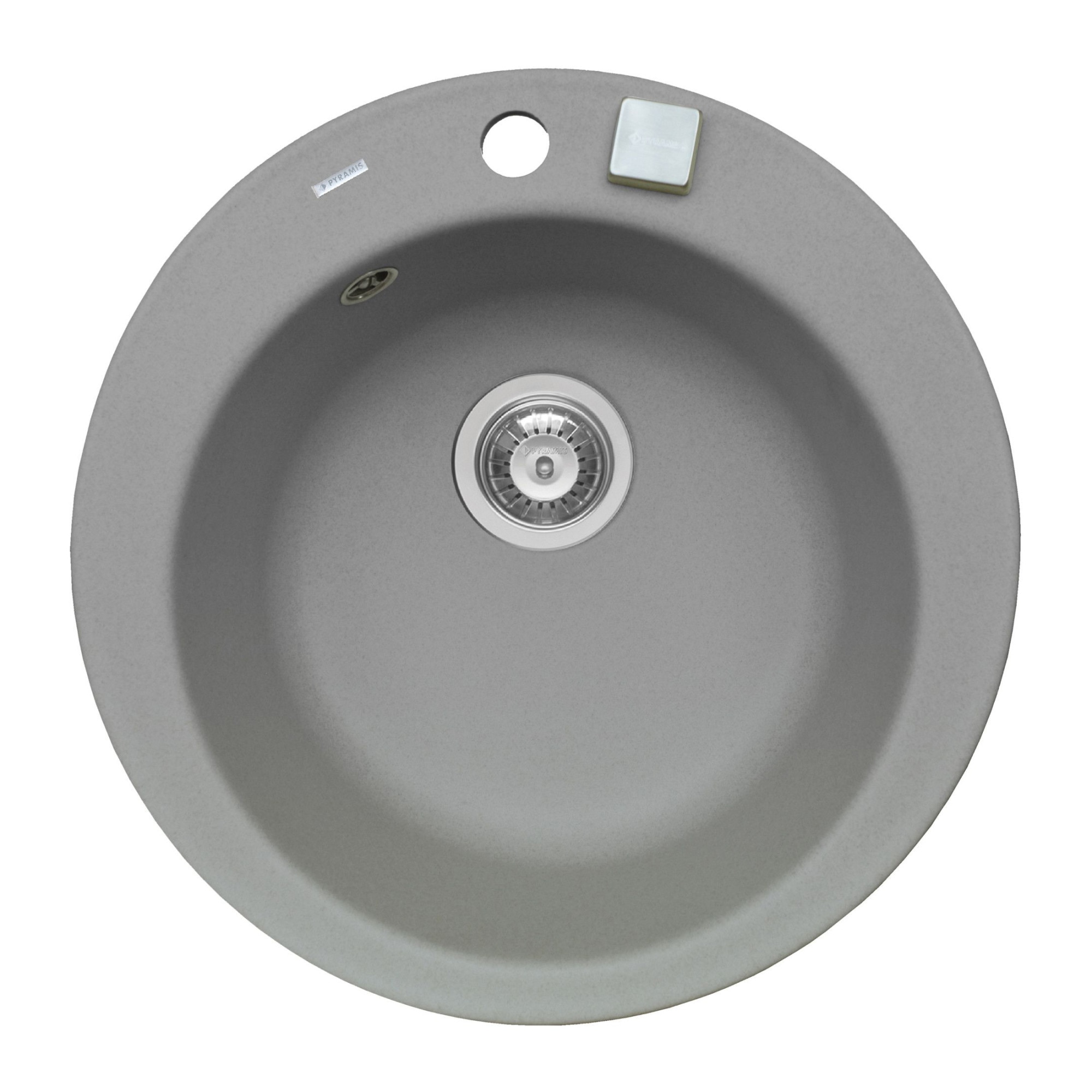 Chiuveta bucatarie Pyramis ALYA, Ø490mm, adancime 170mm, Pyragranite grey