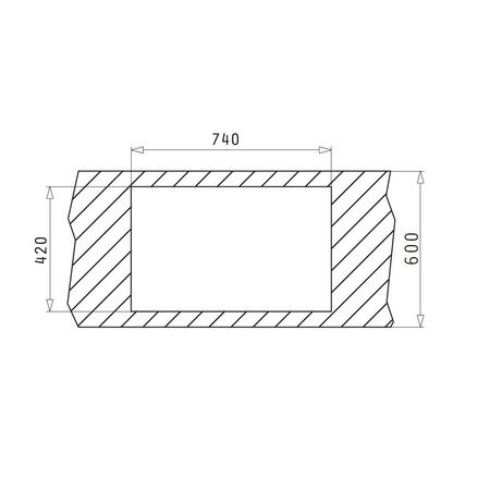 Set Pyramis chiuveta ALYA si baterie BELLO, dimensiune 760x440mm, adancime 170mm, reversibila, pipa inalta, finisaj Pyragranite gri