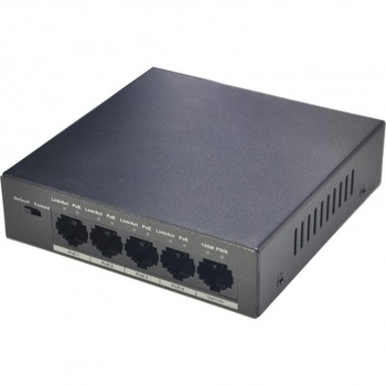 Switch Dahua PFS3005-4P-58, PoE, 4+1 porturi, 250m, 30W, Max. 58W Switch Dahua PFS3005-4P-58, PoE, 4+1 porturi, 250m, 30W, Max. 58W
