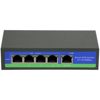 Switch BestNPS NPS0410FBL, 4+1 porturi 10/100Mbps, PoE, 78W Switch BestNPS NPS0410FBL, 4+1 porturi 10/100Mbps, PoE, 78W