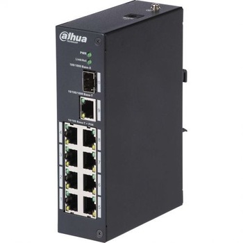 Switch Dahua PFS3110-8T, Ethernet 8 porturi, 1 x Gigabit, 1 x SFP Switch Dahua PFS3110-8T, Ethernet 8 porturi, 1 x Gigabit, 1 x SFP